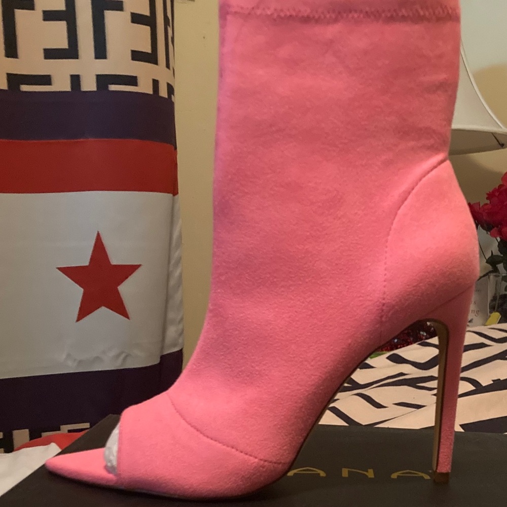 Pink Suede High heels